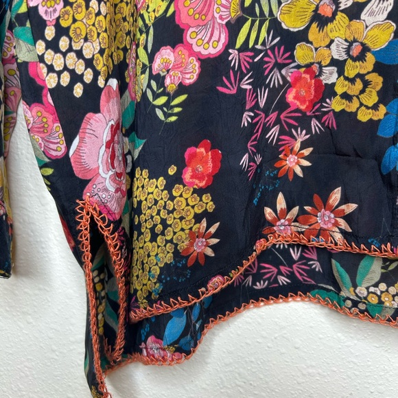 Johnny Was The Audrey Multicolor Floral Blouse M - Picture 3 of 7